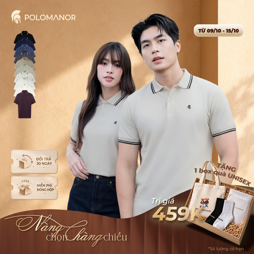 [BEST SELLER] Áo polo nam cao cấp BASIC CLASSIC, POLO QUỐC DÂN vải CVC interlock sang trọng - POLOMANOR