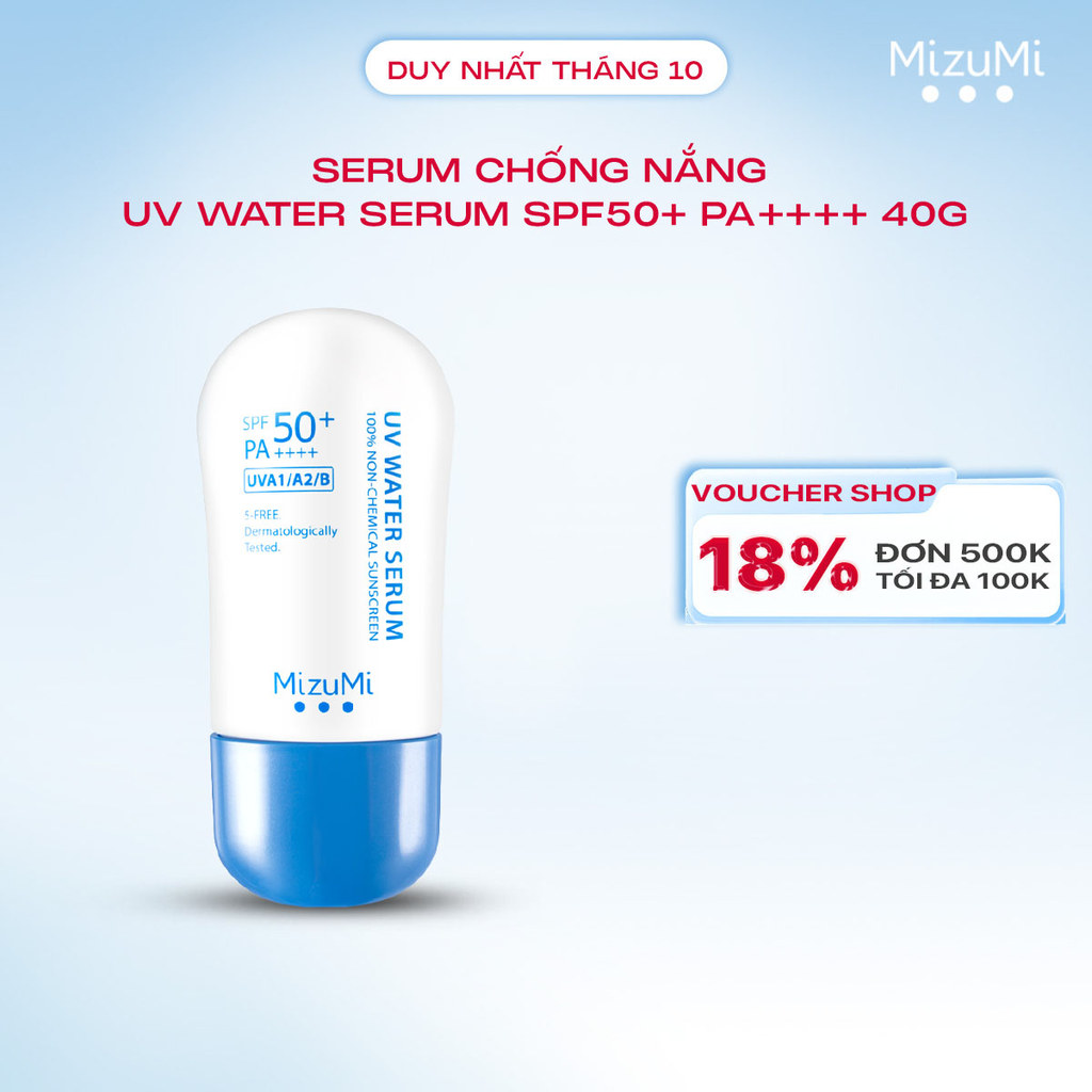 MizuMi Kem Chống Nắng Phổ Rộng UV Water Serum SPF50+ PA++++ 40g