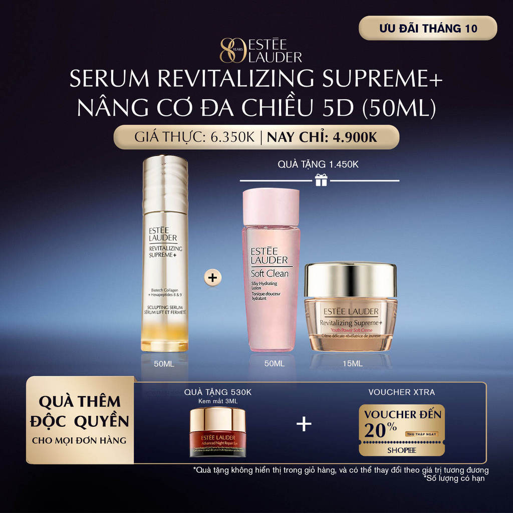 [MỚI] Tinh chất nâng cơ Estée Lauder Revitalizing Supreme+ Sculpting | Phù Hợp Mọi Loại Da | 50ml
