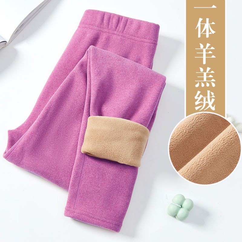 Quần dài lông cừu ấm áp, thời trang, phù hợp mặc ngoài mùa đông