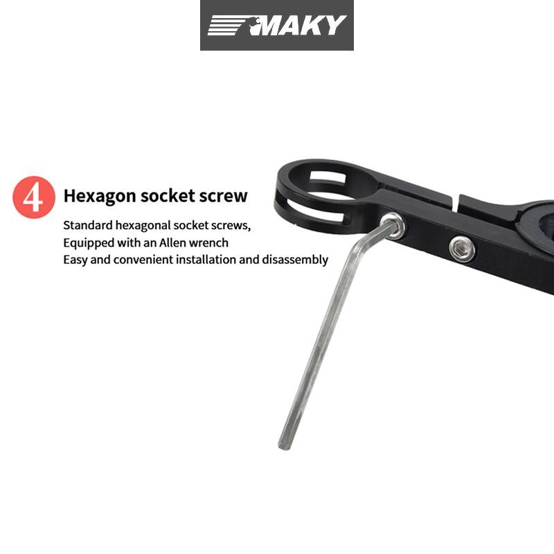 Newwellknownepic Tay Cầm Hợp Kim Sợi Carbon Mở Rộng Xe Đạp Đèn Pha Gắn Thanh Giá Đỡ Máy Tính Xe Đạp Đường Bộ Hỗ Trợ VN
