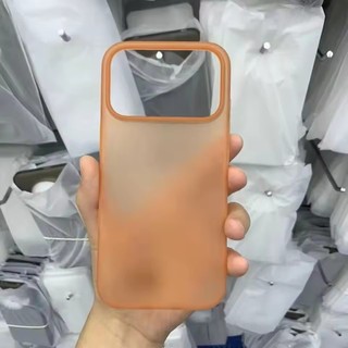 [JLK] Ốp điện thoại PP siêu mỏng mờ trong suốt màu cam đen trắng cho iPhone 17Air 17 Pro Max 17Pro Ốp lưng Fundas