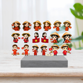 Sticker Nail Dán Móng Cờ Đỏ Sao Vàng Yêu Nước