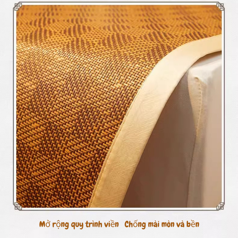 Nệm Chiếu Mây Lạnh Cao Cấp, Cây ngải cứu tự nhiên+vải dây leo cổ, Thân thiện với da mát mẻ