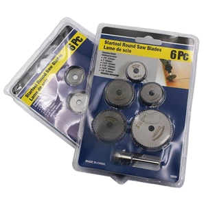 Bộ 6 Cái Lưỡi Cưa Tròn Mini Đĩa Cắt Thép Tốc Độ Cao Chuôi Phụ Kiện Dụng Cụ Khoan Xoay Cho Gỗ Nhôm Cắt -BESTPOOL Shop