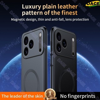 Ốp Điện Thoại Da Màu Nguyên Chất COD DAGE Cho IPhone 17 Air 16E 15 Pro Max 14 Plus Fundas Chống Sốc Cho Ốp Lưng Mềm Từ Tính