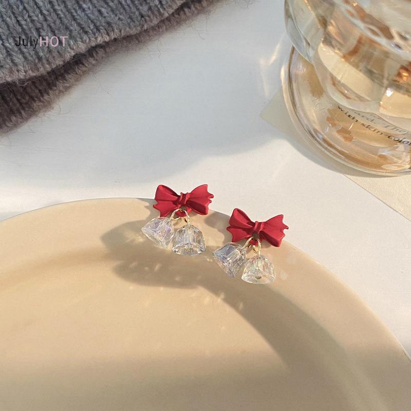Bông tai Crystal Bow - Quà tặng sang trọng cho Giáng sinh