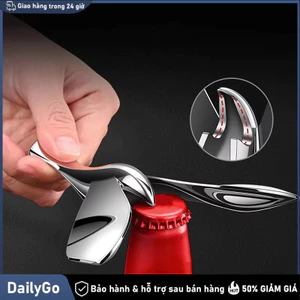 Mở nắp bia chim cân bằng xoay được, kim loại bền bỉ! Thiết kế độc đáo thu hút, vật dụng tiệc tùng cần thiết.