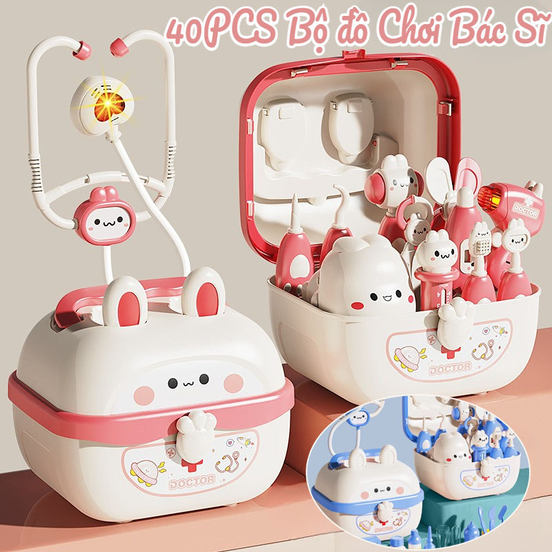 40PCS Bộ đồ Chơi Bác Sĩ,Nhựa ABS An Toàn,Đồ Chơi Giáo Dục Phát Triển Trí Tuệ,Đồ Chơi Giáo Dục Cho Bé Trai Và Bé Gái