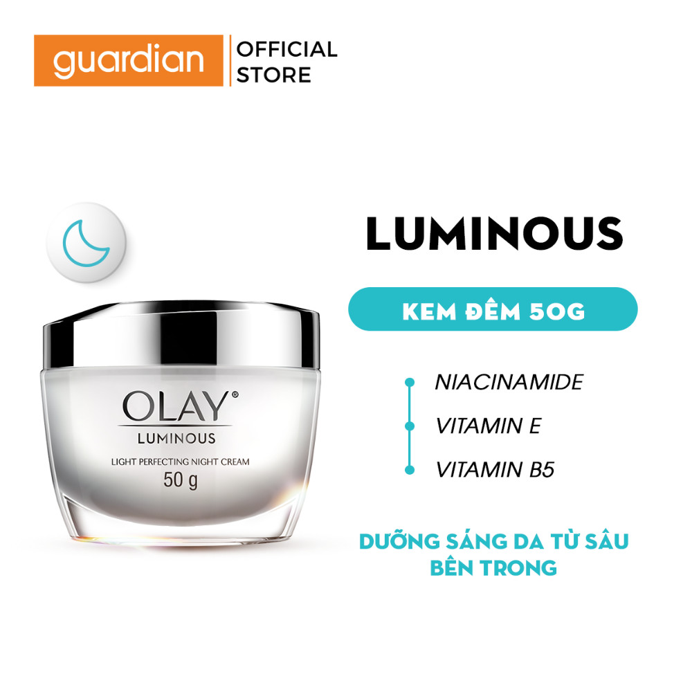 Kem Dưỡng Ẩm Olay Luminous Ban Đêm Dưỡng Sáng Da 50G