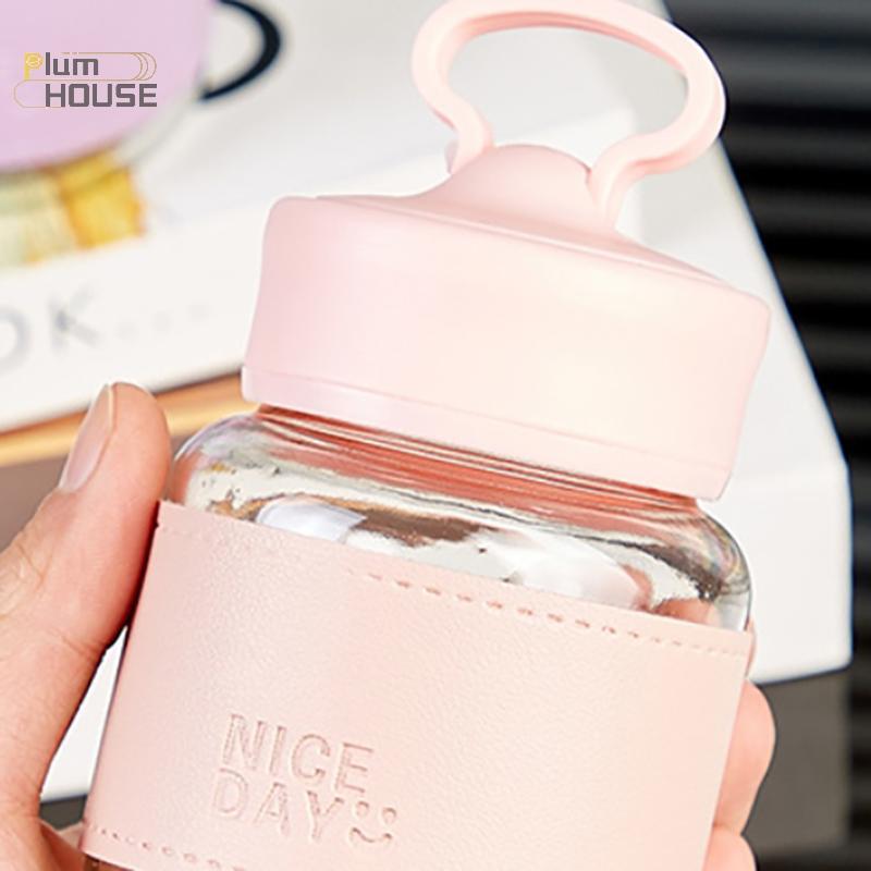 PlumHOUSE Di Động Nước Nhỏ Thủy Tinh Nước Trái Cây Thủy Tinh Di Động Để Đi Cao Cấp Cấp Mũm mĩm Cốc Dễ Thương Cốc Điện Thoại Di Động Cốc VN