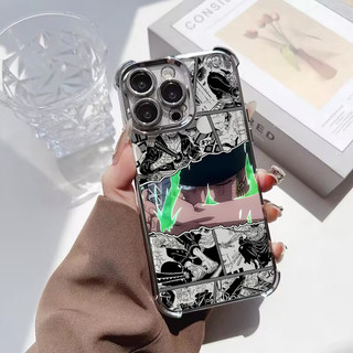 Anime One Piece Luffy Zoro Ốp Lưng Cho Xiaomi MI 15T 14T Pro 15 Ultra 13 14 Pro POCO X7 X3 F5 M3 M4 Pro X5 F4 Ốp Lưng Mạ Silicon Mềm Trong Suốt Chống Rơi Giáp Thời Trang