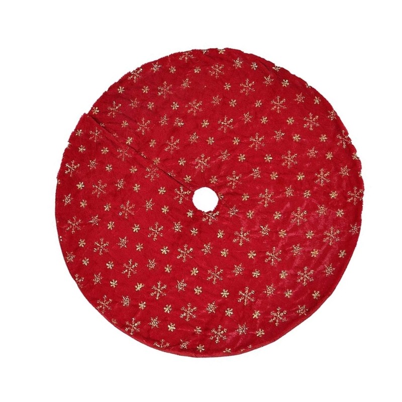 SHI Nhung Vải Cây Giáng Sinh Váy Bông Tuyết In 90cm 35Inch Máy Có Thể Giặt Cho Gia Đình Ngày Lễ Trang Trí Lễ Hội