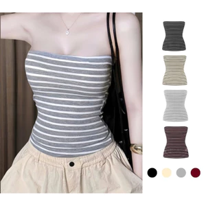 Áo Ống Sọc Ngang Form Ôm Body Nữ, Thiết Kế Basic Trẻ Trung Vải Cotton Co Giãn Thoáng Mát_A723