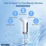 Thiết bị tạo bong bóng điện 3 chế độ Máy hút bụi lỗ chân lông loại bỏ mụn đầu đen, Đèn xanh có thể sạc lại USB — ảnh 5