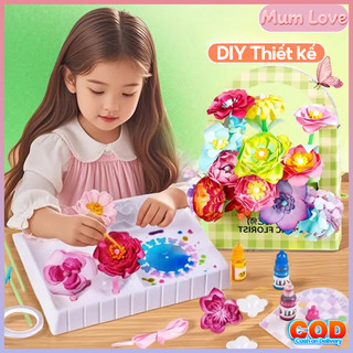 Bộ đồ Chơi Hoa DIY Cao Cấp,Màu Sắc An Toàn,không độc Hại,Phát Triển Tư Duy Khoa Học,Đồ Chơi Giáo Dục Cho Trẻ Em