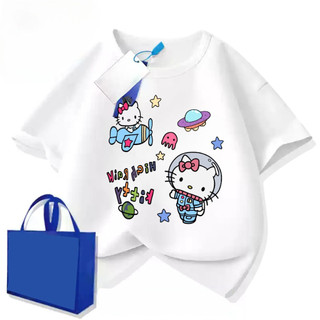 Áo Hello Kitty cho bé gái Kudo form vừa, chất vải cotton thoáng mát, co dãn và thấm mồ hôi