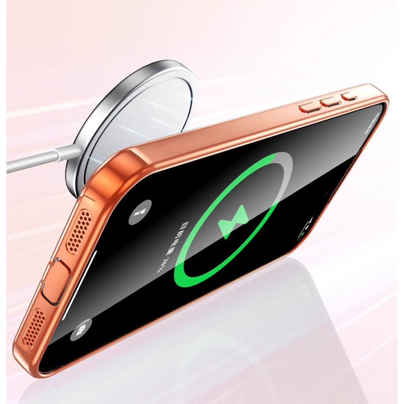 Mạ Ống Kính Trong Suốt Bảo Vệ Từ Tính Dành Cho iPhone 17 Pro Max 17Pro   Sạc Không Dây Vỏ Mềm Có Phích Cắm Bụi