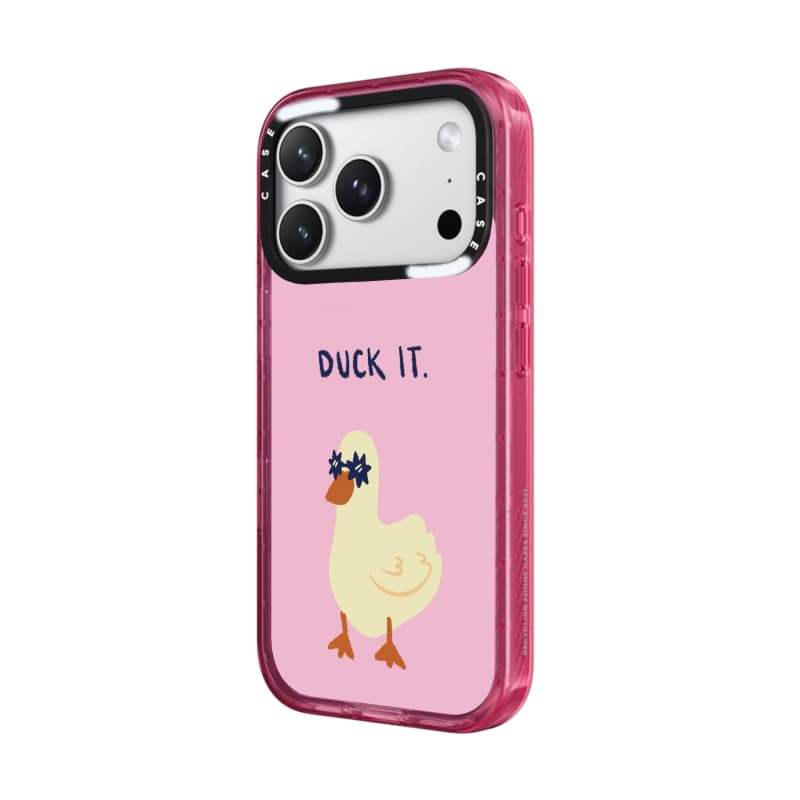 CASECASE X Kính Mát Vịt Hồng Fizz Màu Trong Suốt Cứng Hút Từ Tính Tác Động Dành Cho Apple IPhone 12 13 14 15 16 17 Pro Max Air Plus Có Hộp
