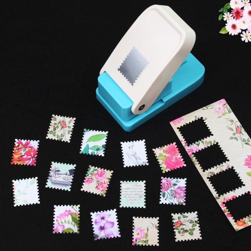 Bapara Giấy Chuyên Nghiệp Embosser Lỗ Vuông Hạng Nặng Để Làm Thẻ Thêu Sò Dập Nổi Trên Giấy Cardst