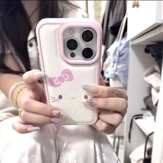 Ốp Điện Thoại Thích Hợp Cho iPhone Da Hồng Nơ ins Thích Hợp Cho iPhone17promax Trắng Hồng 14 15 16 Vỏ Mềm 13p Chống Sốc 17 Vỏ Bảo Vệ JHV