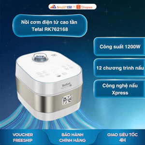 Nồi cơm điện tử cao tần Tefal RK762168 1.5L - Công suất 1200W - Bảo hành chính hãng 24 tháng