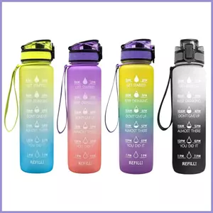 Bình Nước Có Lần Uống 1L Chống Rò Rỉ Gradient Cốc Nước Top Chai Mờ Có Trích Dẫn Động Lực mueadsyvn