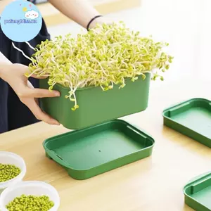Khay đựng hạt thủy canh Pufangbliss Phương pháp nảy mầm đậu phộng di động không đất cho không gian nhỏ VN