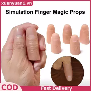 XUAN Chân giả Ngón tay giả Mô phỏng Cots Cắt đứt Prostheses Găng tay silicon biến mất để chơi Triy Magic Đạo cụ Prank VN