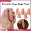 XUAN Chân giả Ngón tay giả Mô phỏng Cots Cắt đứt Prostheses Găng tay silicon biến mất để chơi Triy Magic Đạo cụ Prank VN