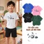 áo thun bé trai hàn quốc học sinh tiểu học hình gấu trúc dễ phối đồ