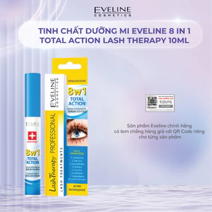Tinh chất dưỡng mi Eveline 8 In 1 Total Action Lash Therapy làm dày và dài mi 10ml