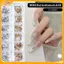 VFZ 12 Lưới / Hộp Móng Tay Nghệ Thuật Đa Hình Dạng Flat Ba Pha Lê Pha Lê Dazzling Strass Đầu Làm Móng Tay 3d Trang Trí Louislifecool