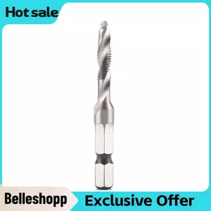 Belleshopp Belleshopp M5 Bộ mũi khoan tự khoan HSS 1/4 Chuôi lục giác Mũi khoan tay cầm lục giác Hợp chất Dụng cụ cầm tay cho gỗ Kim loại mềm Nhôm sắt
