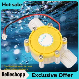 Belleshopp Máy bơm dòng nước Micro-Hydro DC F50 Máy phát điện năng lượng thủy điện (F50 5V)