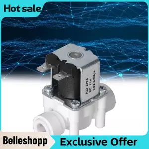 Belleshopp Van điện từ bằng nhựa Công tắc dòng đầu vào đóng 38in Đầu nối nhanh Các điện từ thông thường (DC12V)