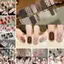 FAVORITEGOODS Gel Dán Móng Tay, Bán Chữa 14 Dải Miếng Dán Móng Tay, Dễ Dàng Loại Bỏ Hoa Full Cover Dán Móng Tay Nghệ Thuật DIY Làm Móng Tay Nghệ Thuật