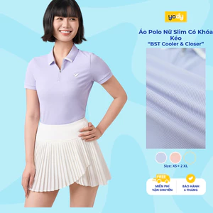 Áo Polo Nữ Yody Slim Có Khóa Kéo WCPO26A020