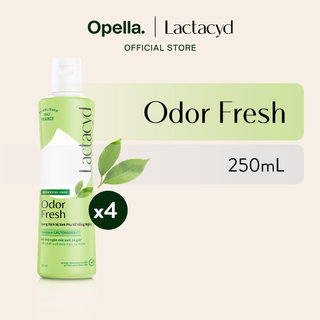 Bộ 4 chai Dung Dịch Vệ Sinh Phụ Nữ Lactacyd Odor Fresh Ngăn Mùi 24H 250ml/chai