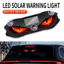 2026 MỚI SOLAR POWERED LED XE CẢNH BÁO LIGHT Chín Đuôi Cáo Năng Động Mắt Quỷ Ánh Sáng Xung Quanh Đa Năng Tự Động Trang Trí Cửa Sổ