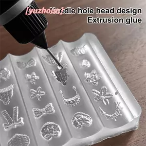 10g Gel Khắc Cho Khuôn Làm Móng Tay UV Gel Pha Lê Keo Trong Suốt 3D Acrylic Khuôn Dụng Cụ Làm Móng Tay Saloon DIY Nail Art Gule