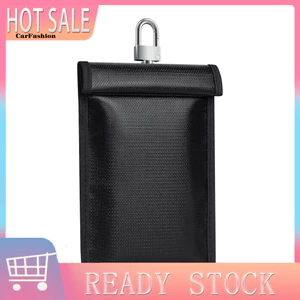 < CarFashion > Túi Faraday cho máy tính xách tay Máy tính bảng Rfid Chặn tín hiệu chống cháy Chống thấm nước Lồng Faraday Bảo vệ Fob chìa khóa để bảo mật Du lịch xuyên biên giới và bảo mật dữ liệu Áo tín hiệu Wifi