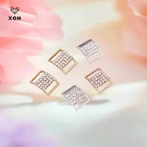 10 Cái 10 * 15MM Đầu nối Bikini đính đá Bule Dây chuyền hợp kim Đồ bơi Trang trí Kim cương giả Bule Phụ kiện trang sức DIY [Mina]