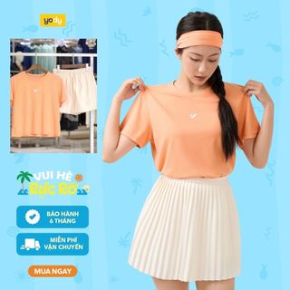 Áo phông nữ thể thao dáng boxy YODY phong cách năng động phom rộng rãi, hiện đại WATS26S012
