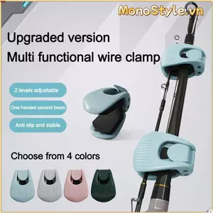 MONOSTYLE 1 / 4 Kẹp Cần Câu, Kẹp Bảo Quản Đồ Ăn Nhẹ Treo Tường Giá Đỡ Cần Câu Đa Năng, Di Động Chống Trơn Trượt Bền Cần Câu Bảo Vệ Phụ Kiện Câu Cá