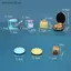 SRVN 1 / 12 Nhà búp bê Thu nhỏ DIY Bộ nhà bếp Máy làm bánh mì Máy xay sinh tố Cân điện tử.
