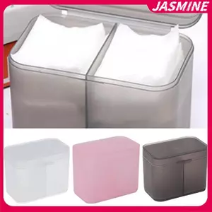 JASMINE Bông Miếng Dán Móng Tay Khăn Lau Trang Điểm Bàn Chải Tổ Chức Hộp Bảo Quản Hộp Đựng Hộp Đựng Độc Lập Hai Phần JASMINE