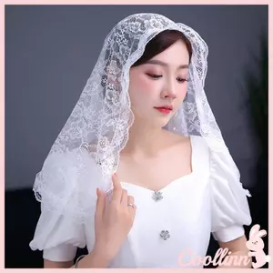 COO Ren Mantilla Nhà thờ Công giáo Khăn che đầu cho cô dâu