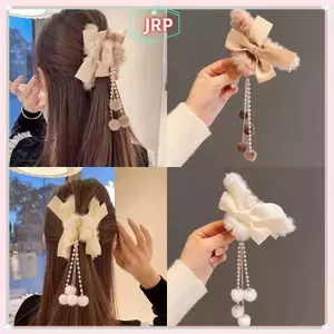 JRP Sang Trọng Móng Vuốt Nơ sel Kẹp Tóc Móng Vuốt Tốt Nhất Kẹp Cho Thi Tóc Nữ Phụ Kiện JRP