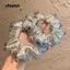 Dây Buộc Tóc SHUPUN Satin, Dây Buộc Tóc Tạo Kiểu Tóc, Thời Trang Sang Trọng Pha Lê Cao Cấp Co Giãn Tóc Nữ